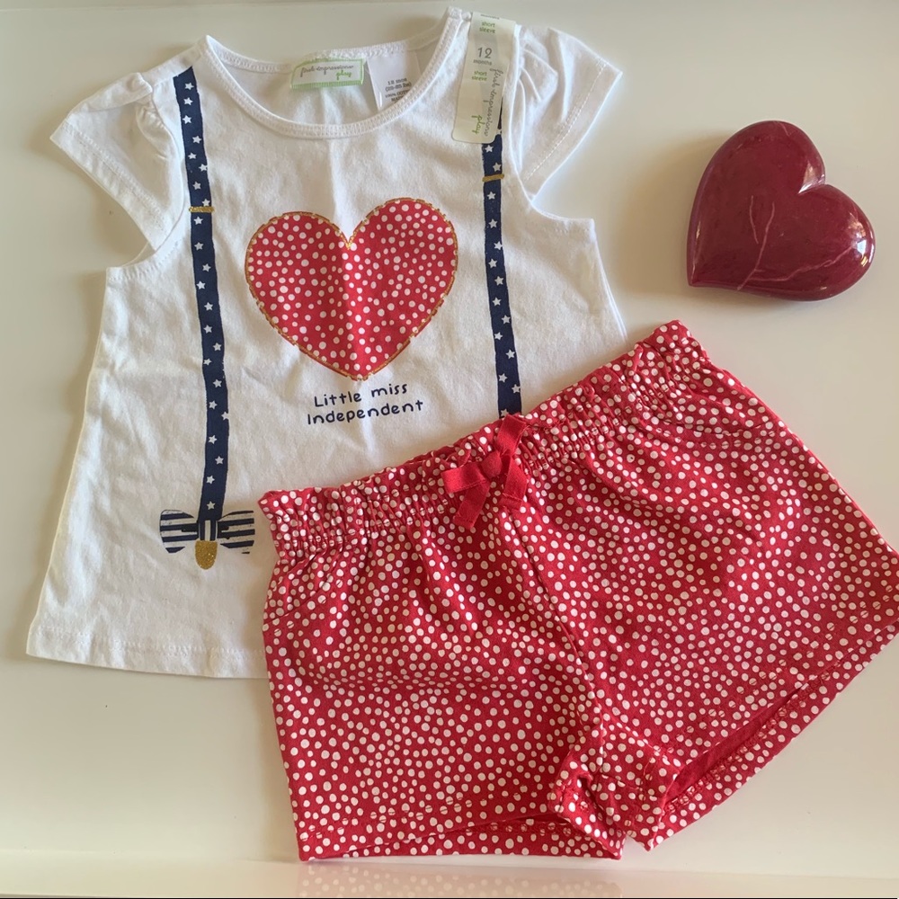 First Impressions Baby Short Set NEW Sz 12mths